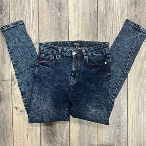 Buffalo David Bitton Dark Wash Skinny Jeans Ivy High Rise EUC Size 28